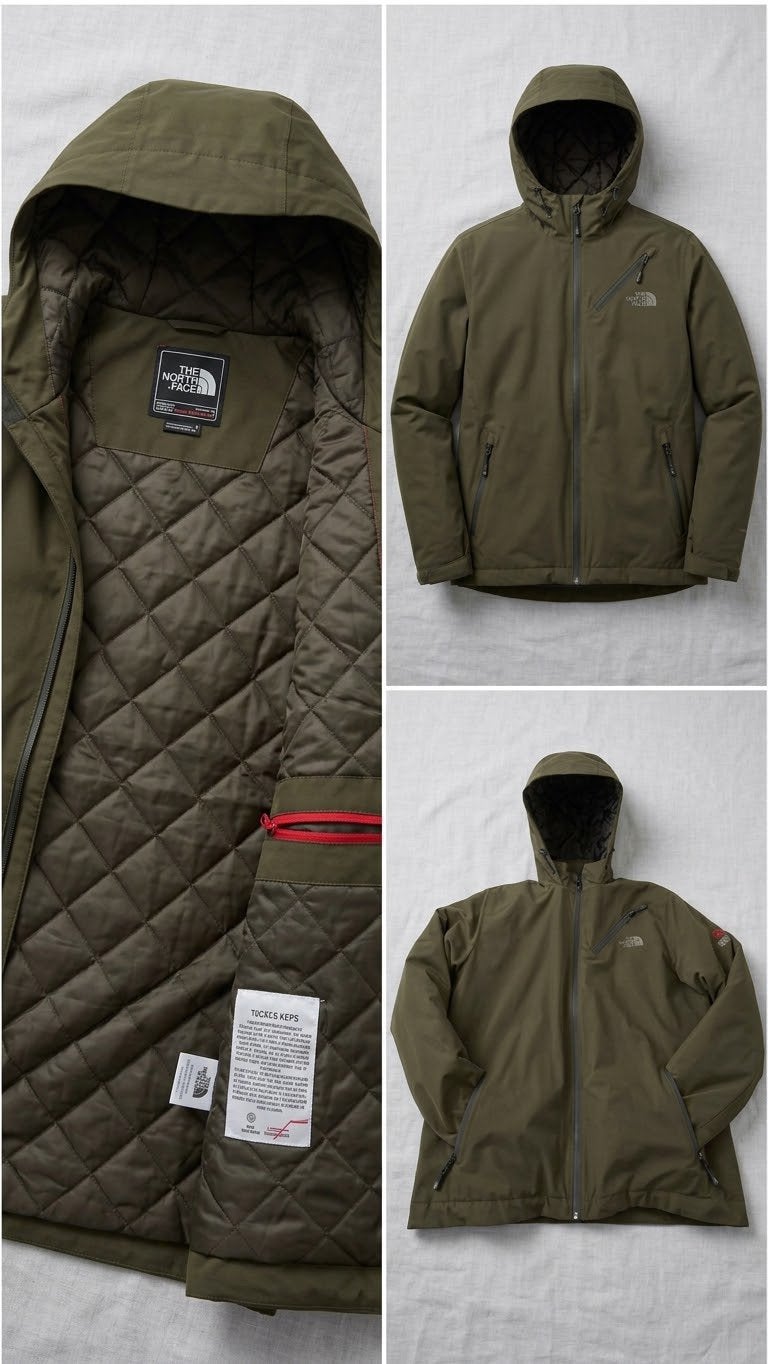 The North Face Jas Donker Groen, Kleding | Heren, Ophalen, Zo goed als nieuw, Maat 52/54 (L), Groen