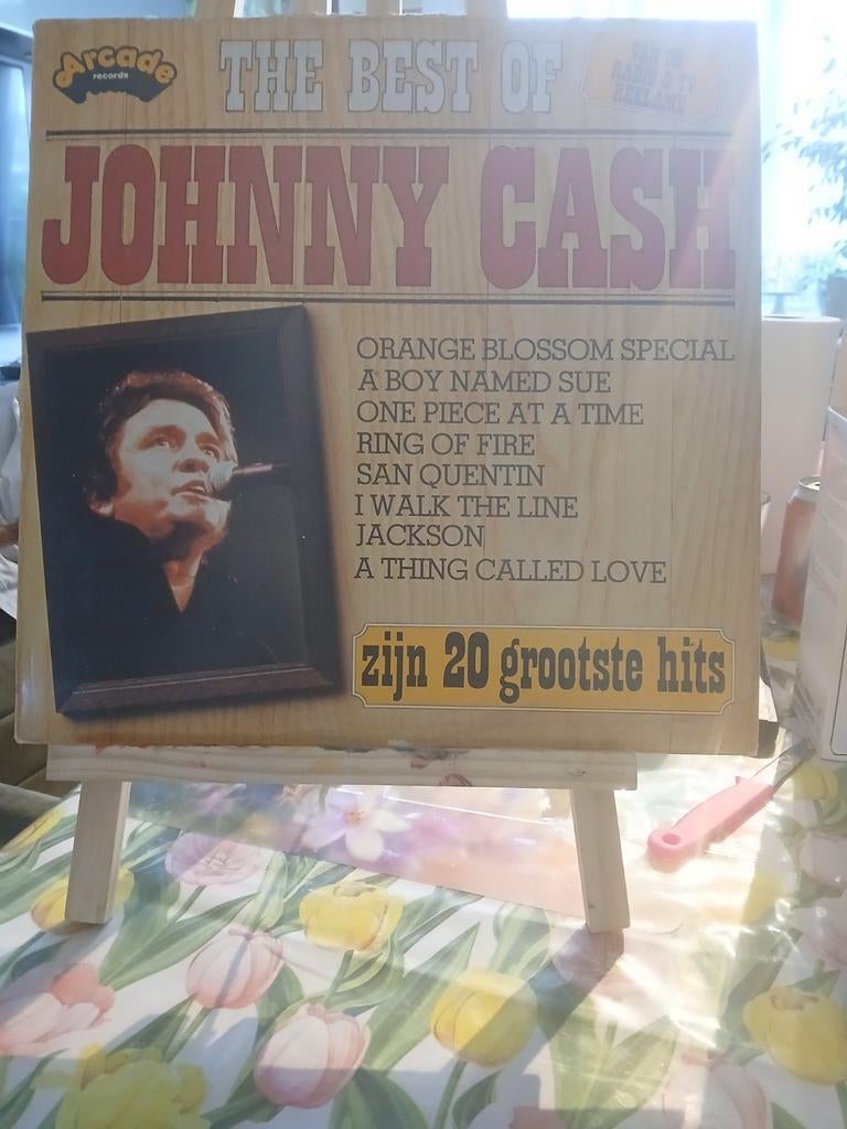 Johnny Cash - The Best Of (20 Grootste Hits) LP plaat, Cd's en Dvd's, Vinyl | Rock, Ophalen of Verzenden, Gebruikt, Overige genres
