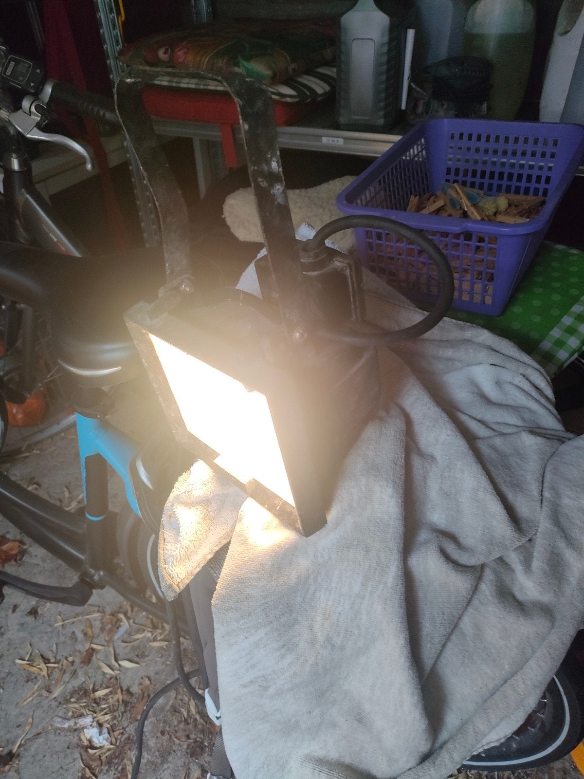 Bouwlamp prima werkend, Doe-het-zelf en Verbouw, Bouwverlichting, Ophalen, Gebruikt, 500 watt of meer, Lamp