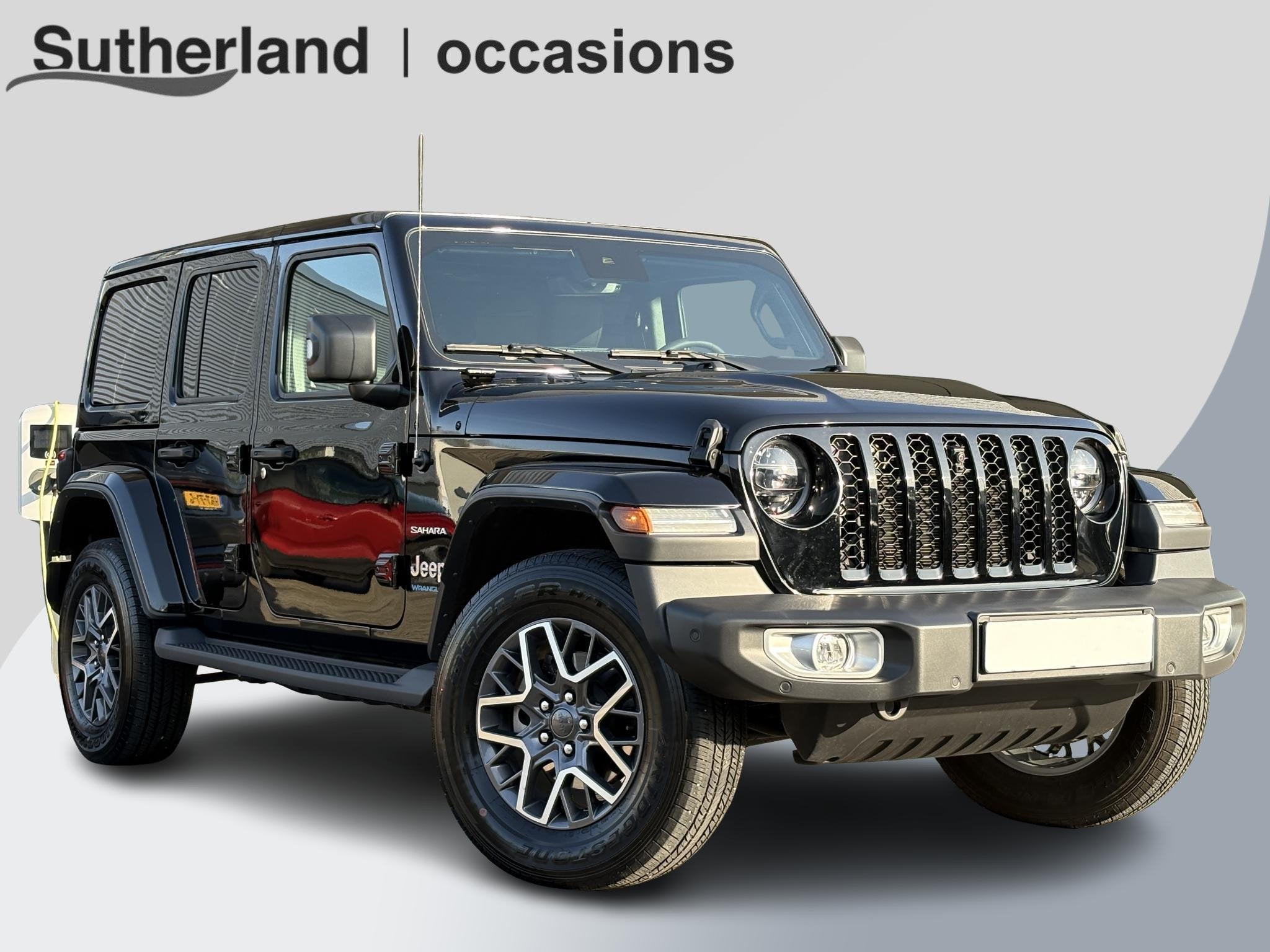 Jeep Wrangler Unlimited 4xe 380pk Sahara PHEV | Leder | Stoe, Auto's, Jeep, Automaat, Automatische klimaatregeling, Euro 6, 4 cilinders