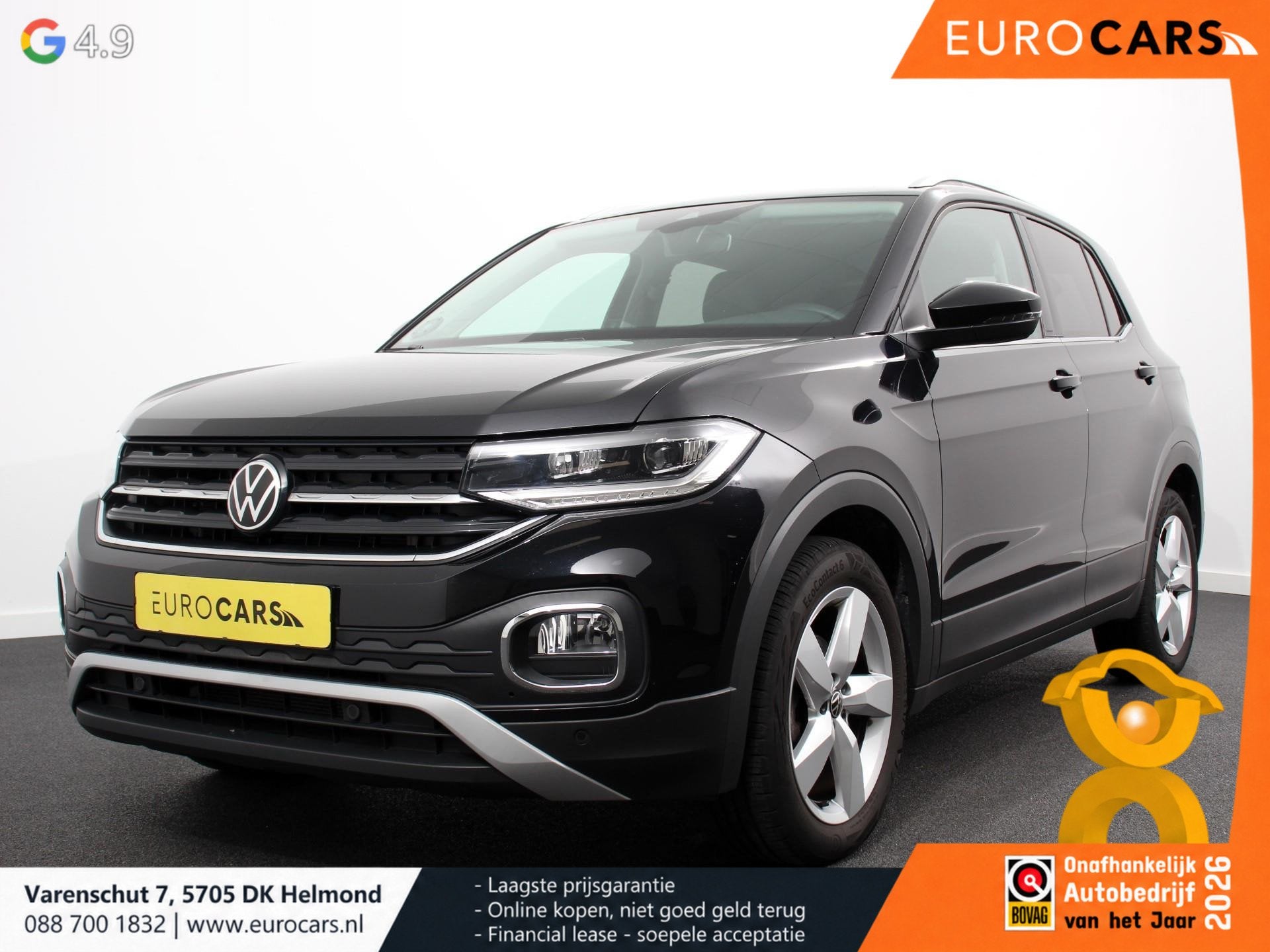 Volkswagen T-Cross 1.5 TSI DSG Style Team Navigatie Apple Ca, Auto's, Verwarmde buitenspiegels, Euro 6, 4 cilinders, 150 pk