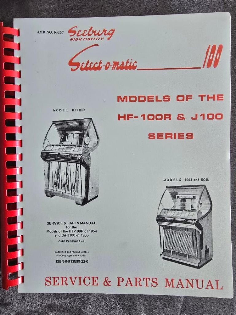Handleidingen Seeburg HF100R jukebox, Verzamelen, Ophalen, Nieuw, 1950 tot 1960, Seeburg