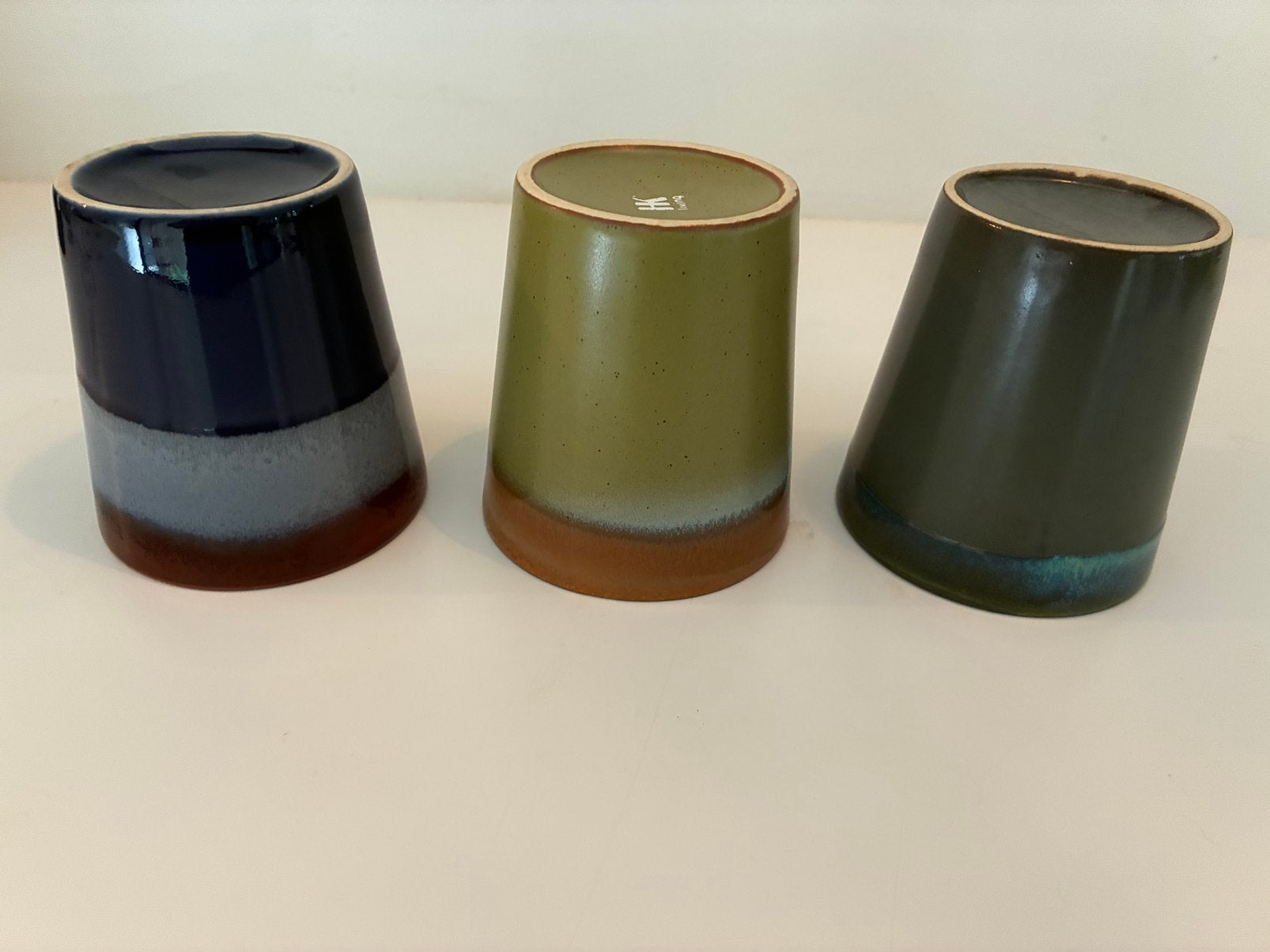 3 HK living koffie mokken, Huis en Inrichting, Gebruikt, Overige merken, Keramiek, Vintage