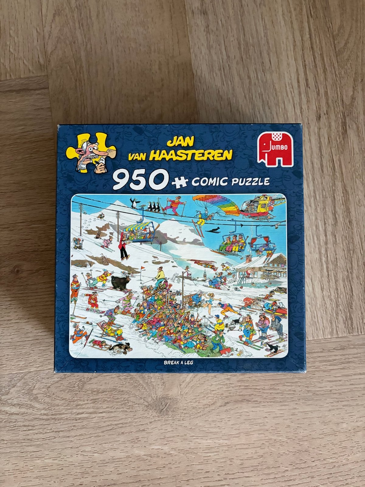 Jan van Haasteren 950 stukjes - Break a Leg, Ophalen of Verzenden, 500 t/m 1500 stukjes, Zo goed als nieuw, Legpuzzel
