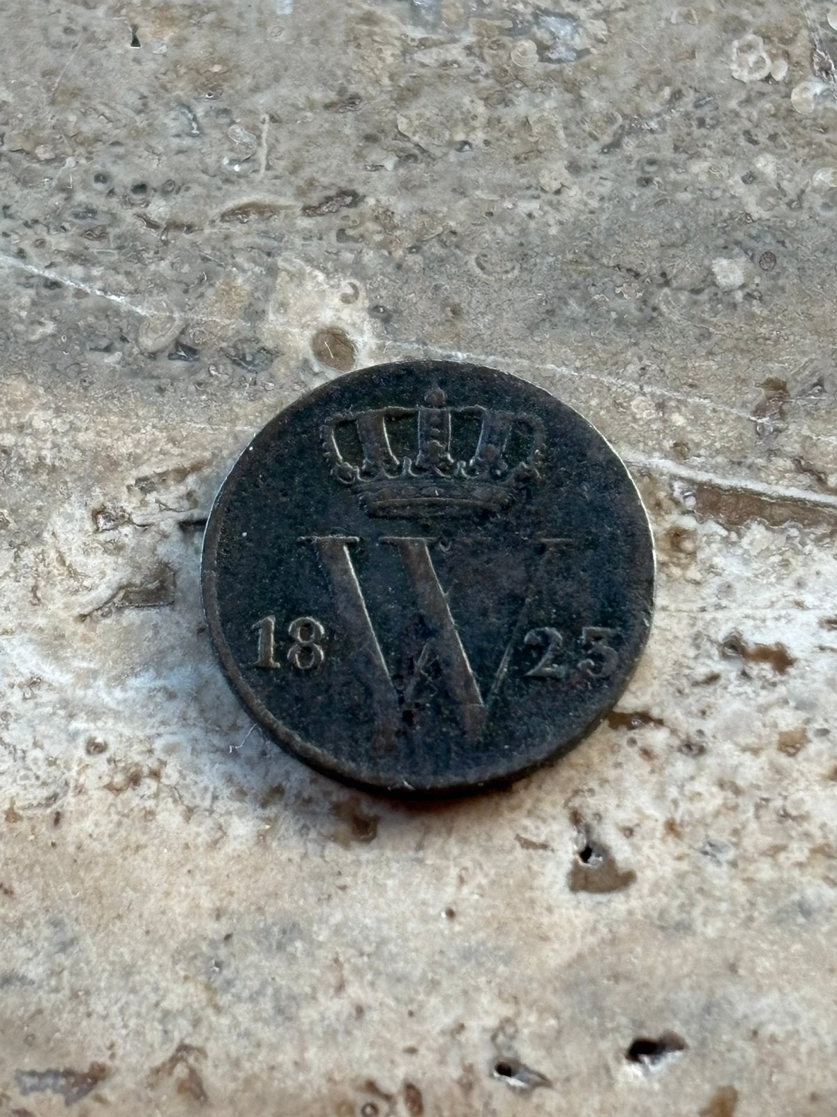 1/2 cent 1823 Willem I, mooie kwaliteit, Ophalen of Verzenden, Koning Willem I, Losse munt