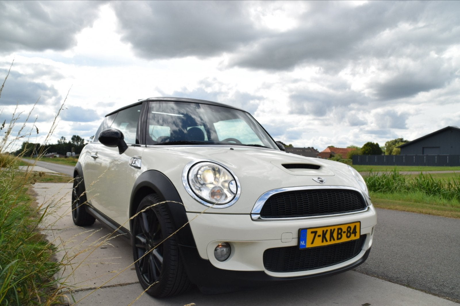 Mini 1.6 16V Cooper S 128KW 2007 Wit Pano/voorruitverw/leer, Auto's, Voorwielaandrijving, Zwart, 4 cilinders, 4 stoelen
