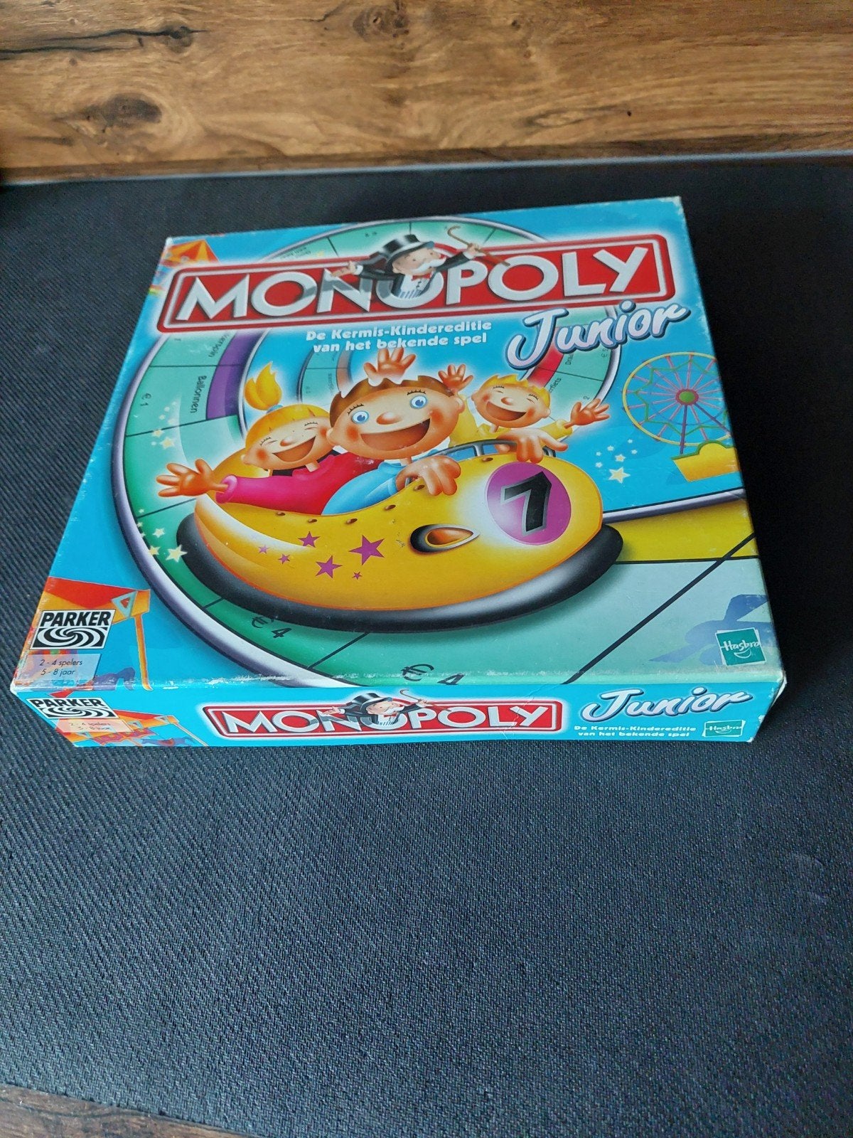 Monopoly Junior - De Kermis-Kindereditie, Drie of vier spelers, Ophalen of Verzenden, Gebruikt, Parker