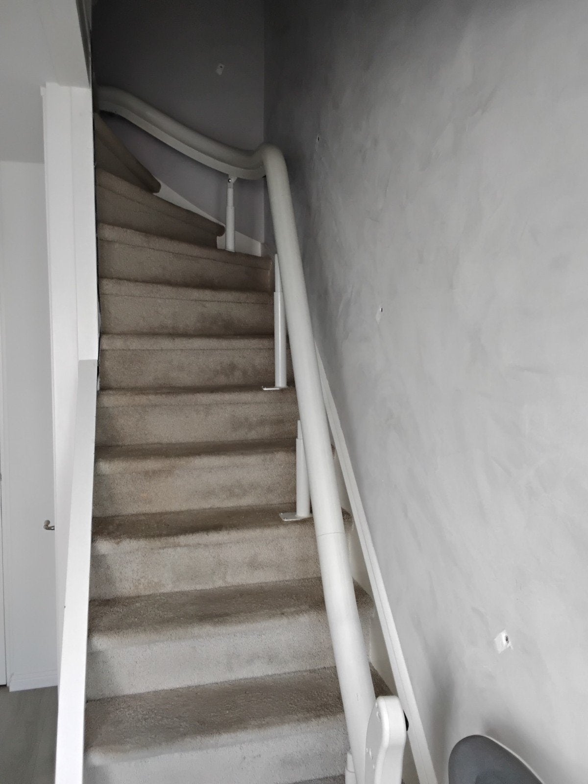 Gebruikte traplift recht met kwartslag naar links, Diversen, Ophalen, Gebruikt, Met bocht