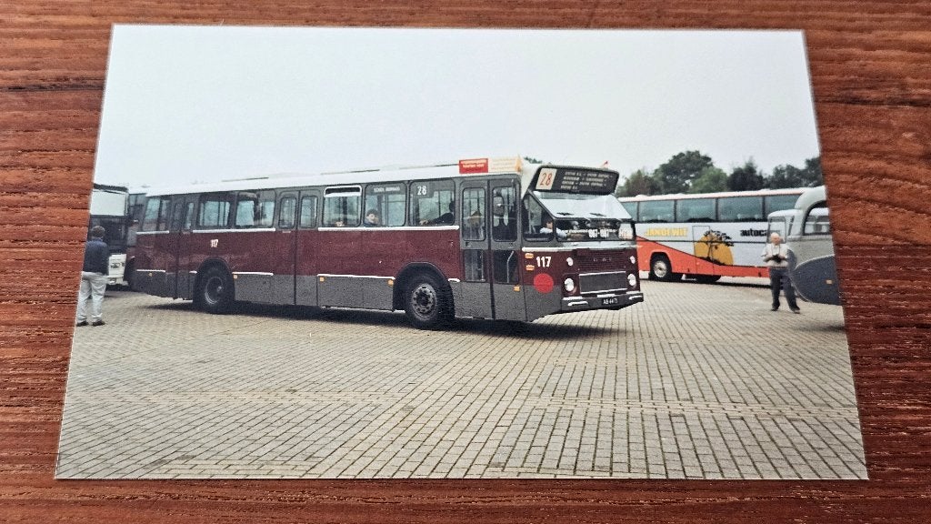 Foto BUS HTM Den Haag 117, Verzenden, Gebruikt, Bus of Metro, Overige typen