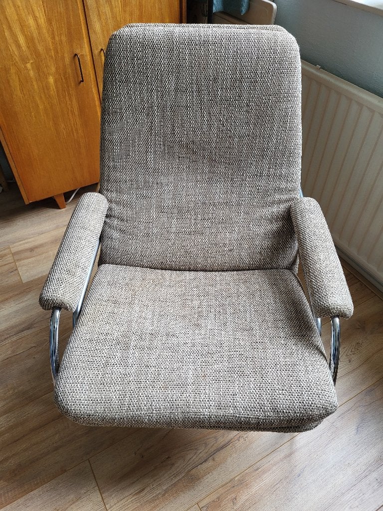 vintage fauteuil jaren '60 Gelderland Jan des Bouvrie, Huis en Inrichting, Ophalen, Gebruikt, Gelderland Jan des Bouvrie, 75 tot 100 cm