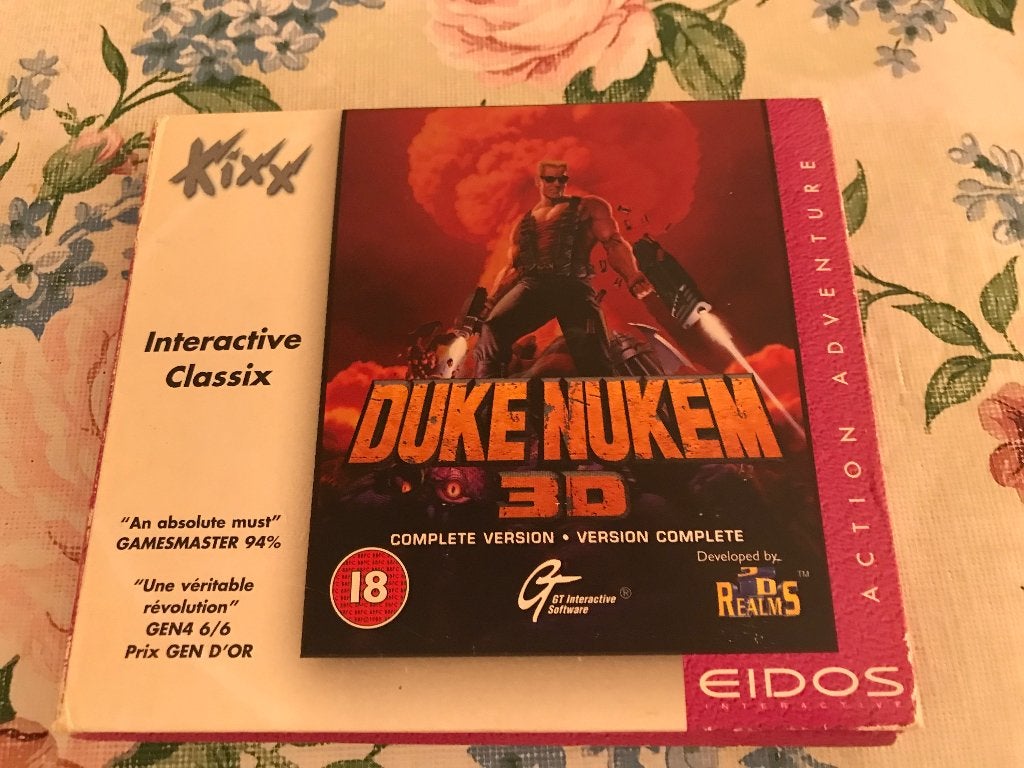 Duke Nukem 3D - Complete Version PC CD-ROM (Kixx Eidos), Online, Gebruikt, Vanaf 18 jaar, Shooter