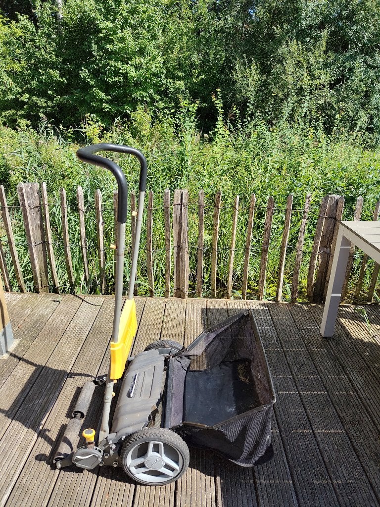 Ideale handmaaier Stiga scm 440 FS incl mulch, Tuin en Terras, Grasmaaiers, Ophalen, Gebruikt, Handgrasmaaier, Stiga