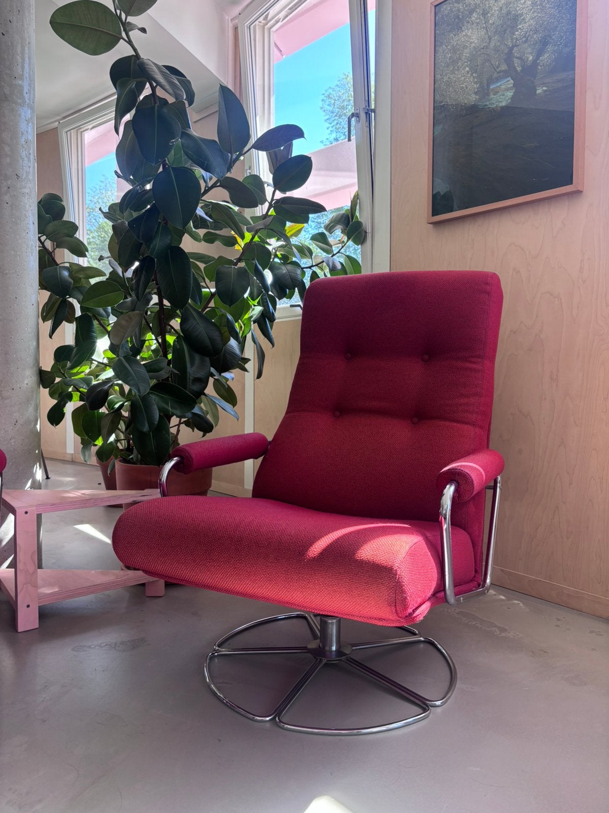 Gelderland 400 Draaifauteuil–Jan des Bouvrie –Vintage Design, Huis en Inrichting, Fauteuils, Ophalen, 75 tot 100 cm, Zo goed als nieuw