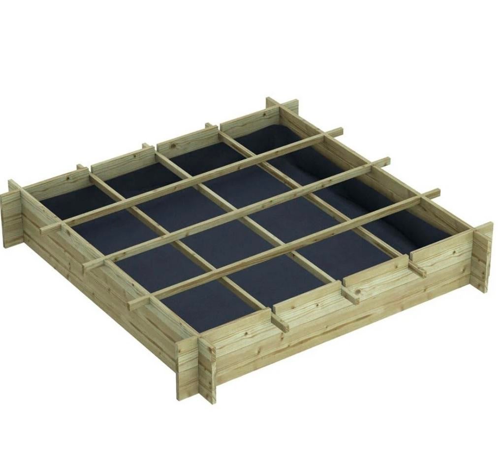 3 KWEEKBAKKEN, MOESTUINBAKKEN, 1X1 METER, Ophalen, Gebruikt, Kweekbak
