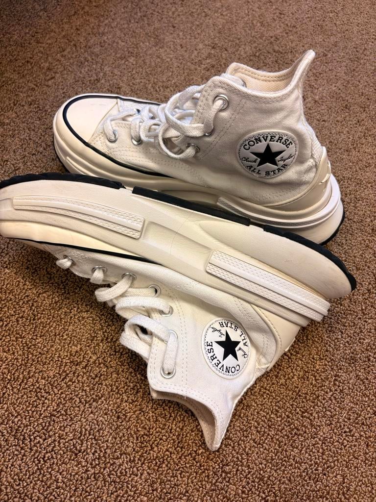 Converse Chuck Taylor All Star Lift Platform - Maat 38, Ophalen of Verzenden, Zo goed als nieuw, Wit, Sneakers of Gympen
