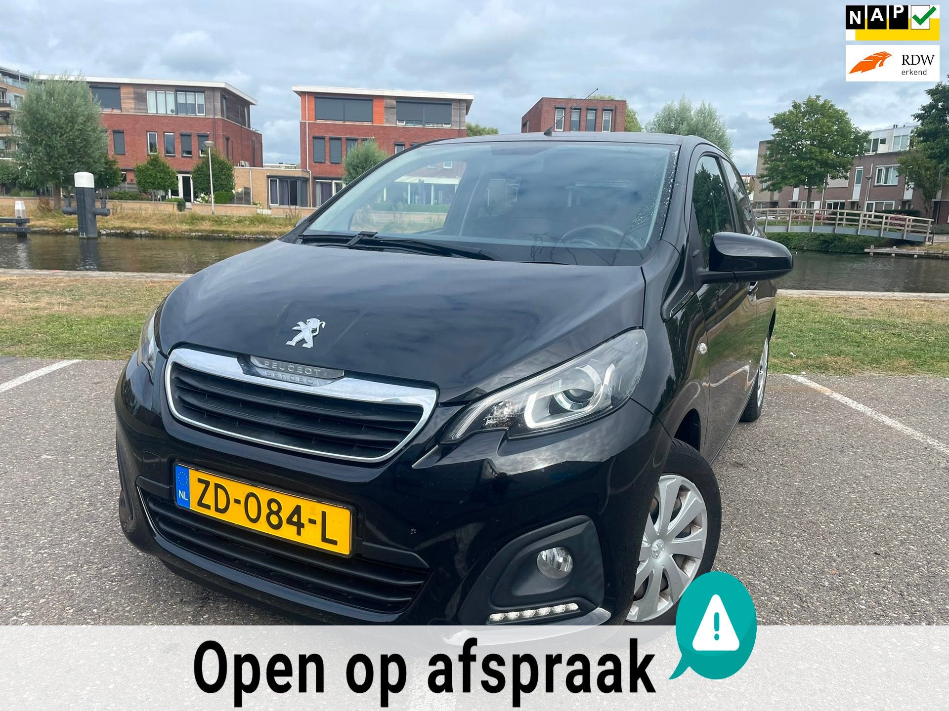 Peugeot 108 1.0 e-VTi Active AIRCO HOGE INSTAP ISOFIX NAP, Voorwielaandrijving, Stof, Gebruikt, Euro 6