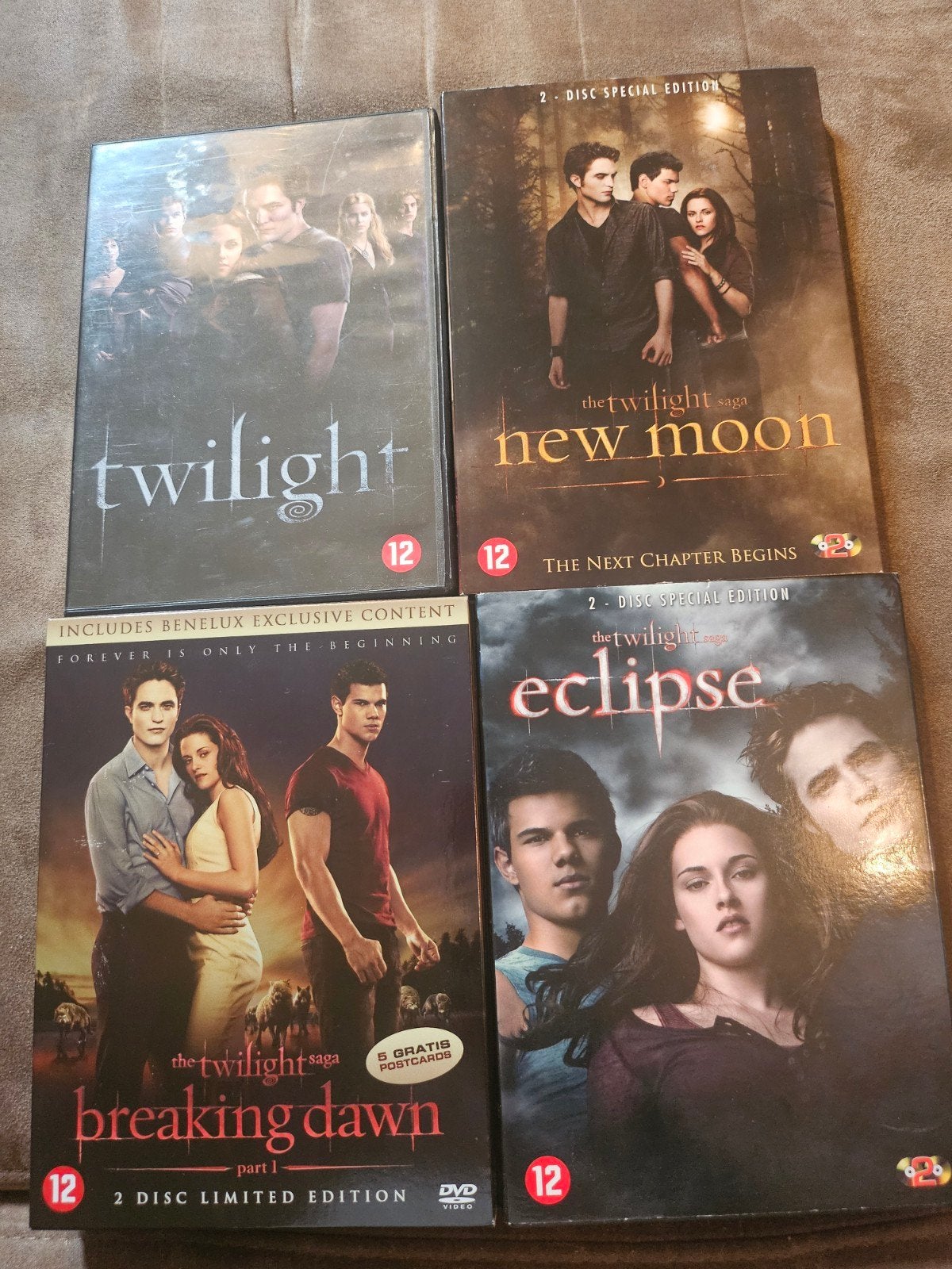 The Twilight Saga DVD Boxset - 4 films, Vanaf 12 jaar, Ophalen of Verzenden, Gebruikt, Fantasy