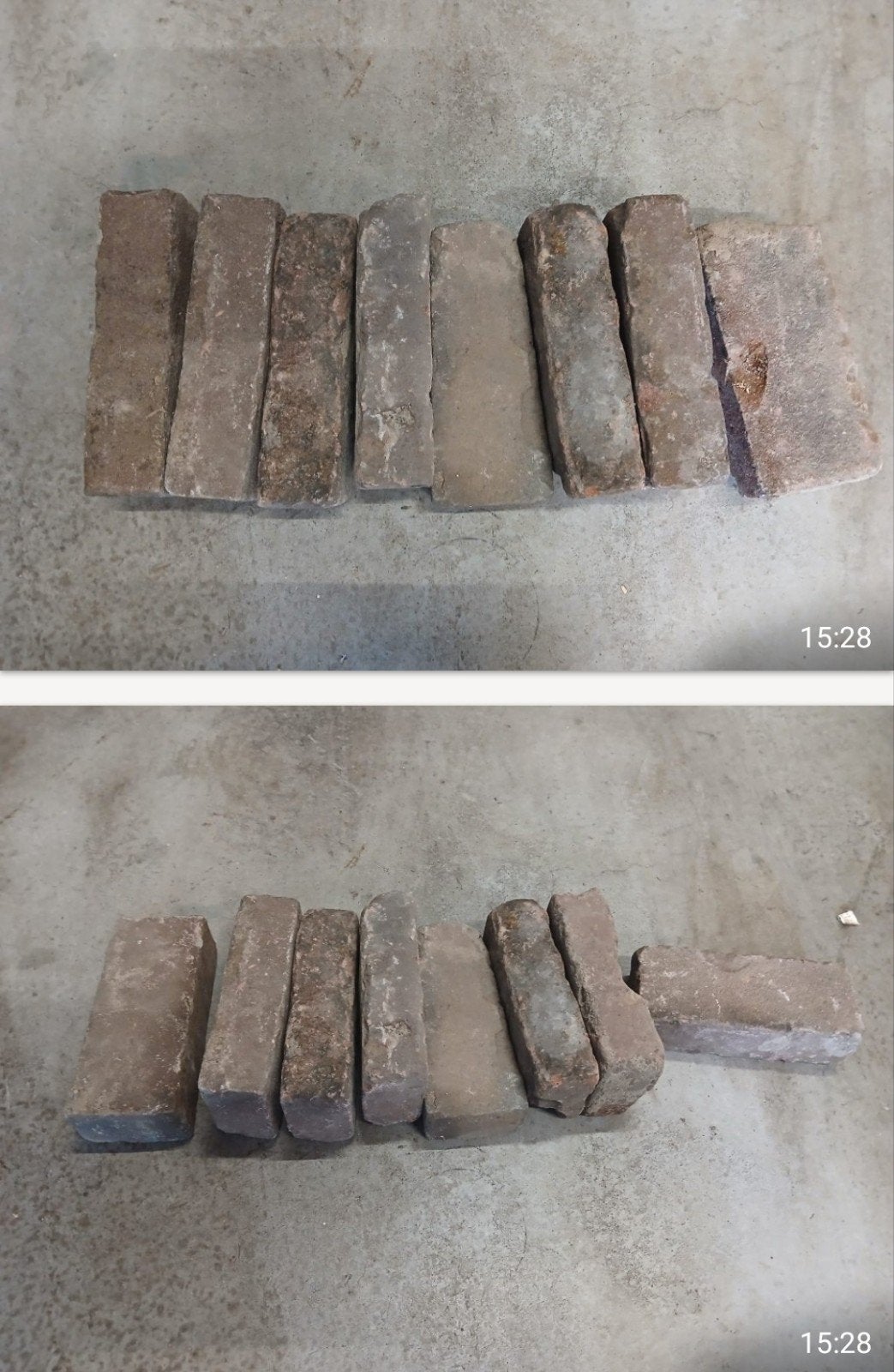 Te koop 4m2 echte oude antieke waaltjes, Ophalen, Gebruikt, Klinkers, Minder dan 5 m²