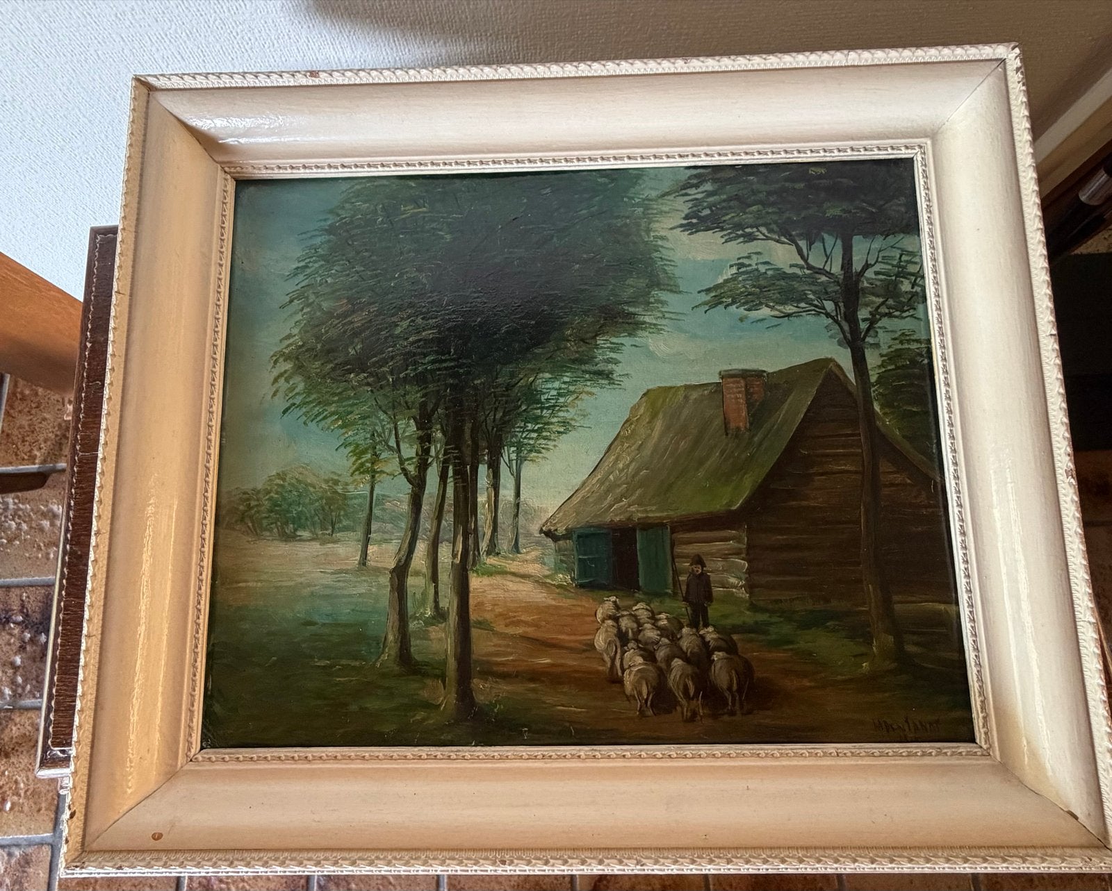 Oud Hollands Landschap schilderij, Antiek en Kunst, Ophalen, Doek, Oud hollands, Olieverf