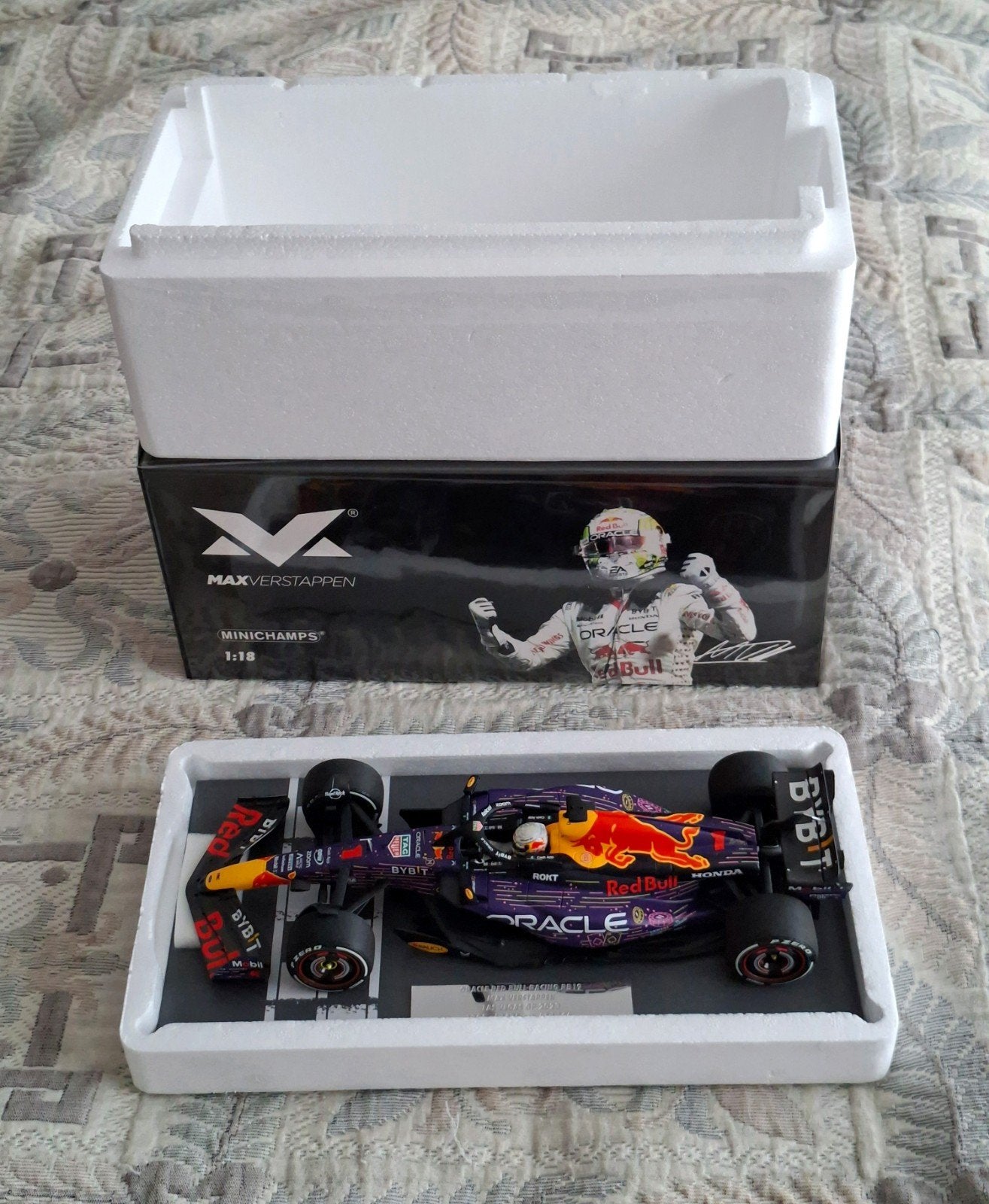 Max Verstappen 1:18 auto's Miami, Austin en Las Vegas 2023, Ophalen, Nieuw, Formule 1