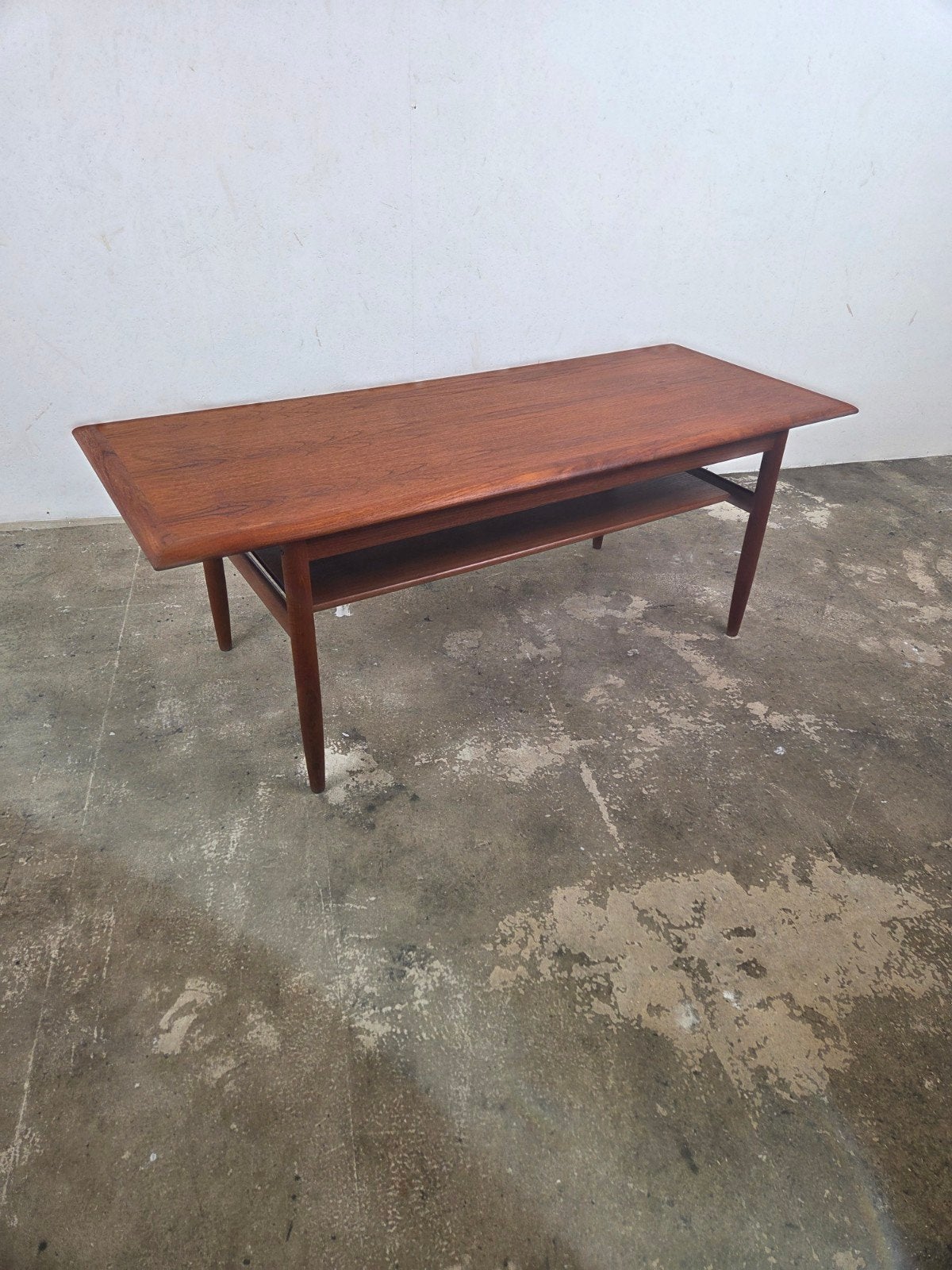 vintage Mid-Century Deense tafel salontafel teak, Huis en Inrichting, Tafels | Salontafels, Ophalen, Gebruikt, 100 tot 150 cm