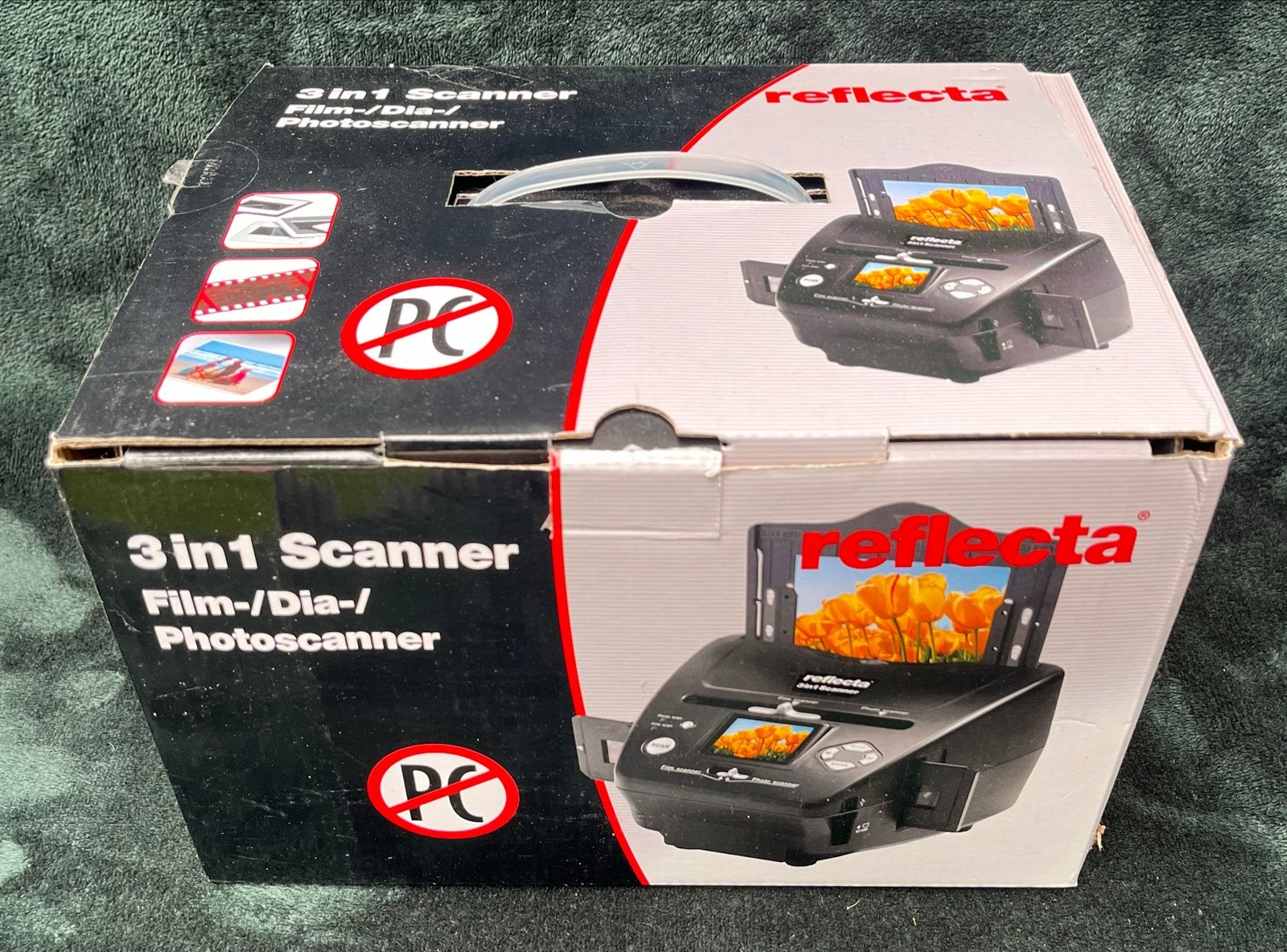 Reflecta 3-in-1 Film Dia Fotoscanner scanner diascanner, Computers en Software, Scanners, Verzenden, Zo goed als nieuw, Diascanner