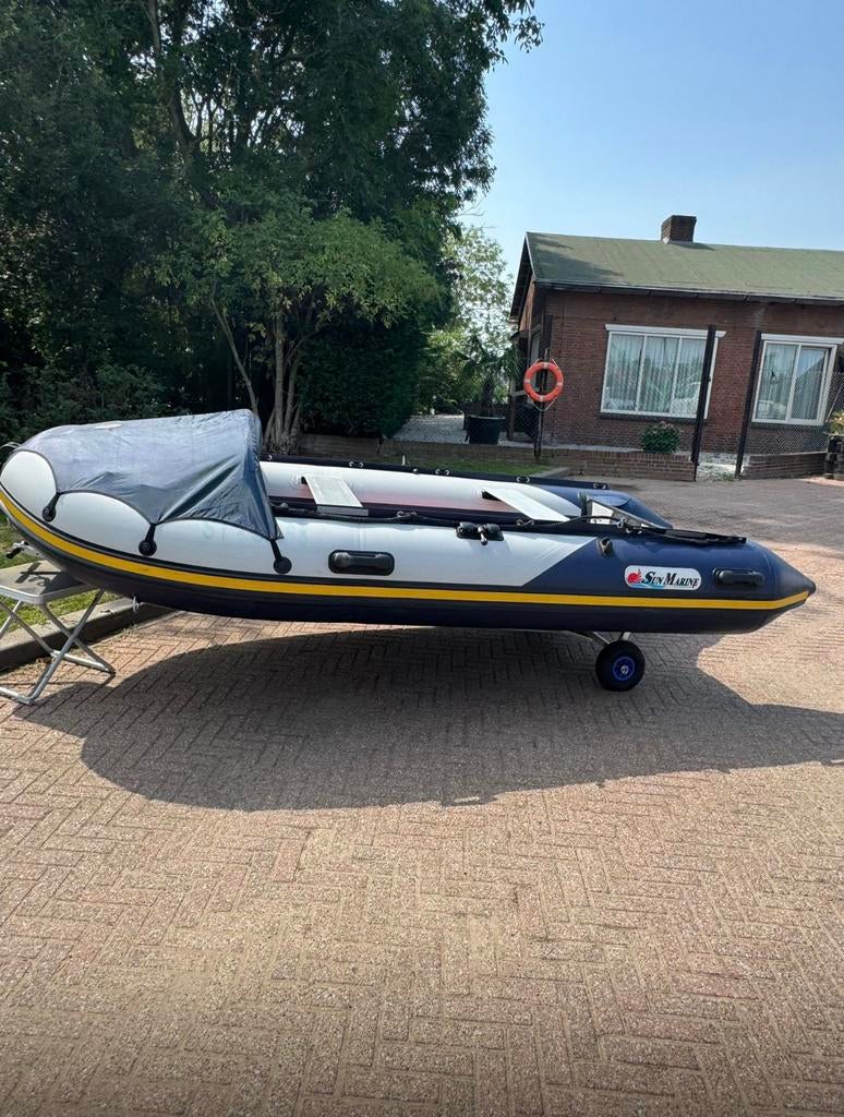 Sun Marine 360 yamaha 5pk 2 takt airdeck! Inc strand trailer