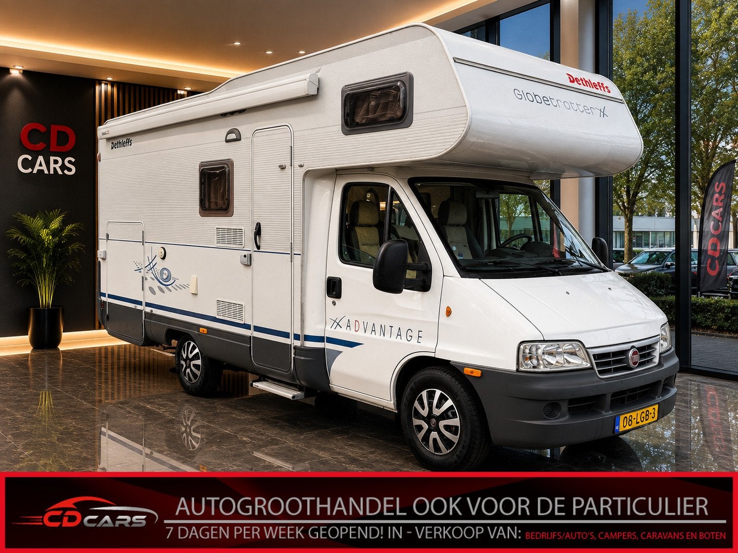 Fiat GLOBETROTTER Dethleffs Vast bed, Keuken, Toilet, Mistla, Caravans en Kamperen, Info@cd-cars.nl, C.D. Cars, Schelluinsestraat 7
4203NJ  GORINCHEM, NL