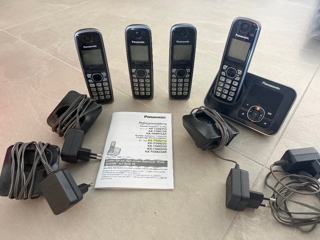 Panasonic Digitale Wireless Telefoonset, Telecommunicatie, Ophalen, Zo goed als nieuw, 4 handsets of meer