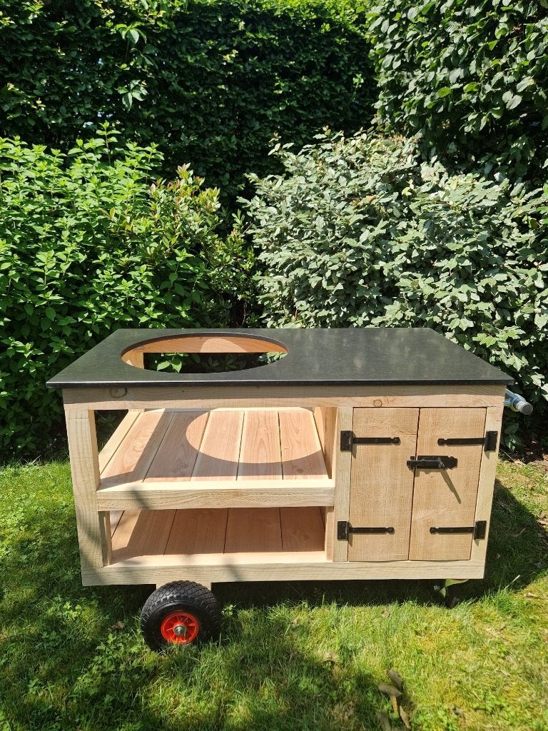 Buitenkeuken met granieten blad, Tuin en Terras, Buitenkeukens, Ophalen, Nieuw, Houtskool, Maatwerk