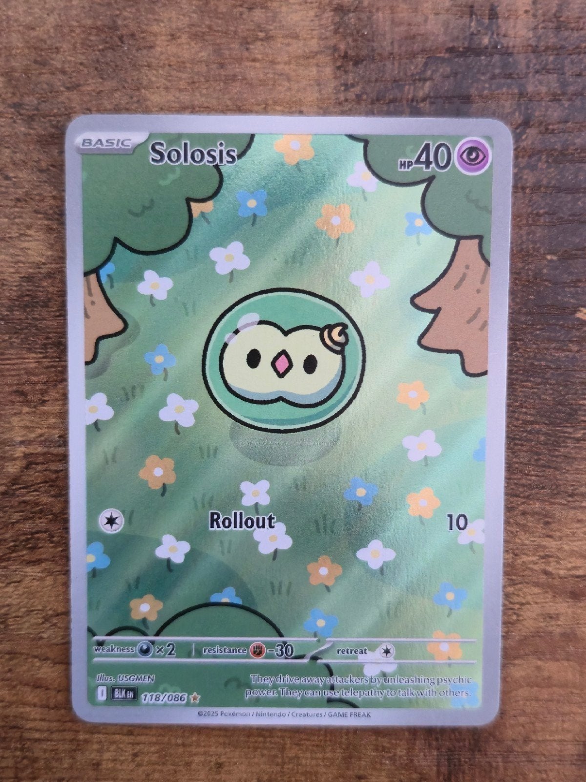 Solosis 118/086 - Pokémon Kaart - Foil, Ophalen of Verzenden, Zo goed als nieuw, Losse kaart, Foil