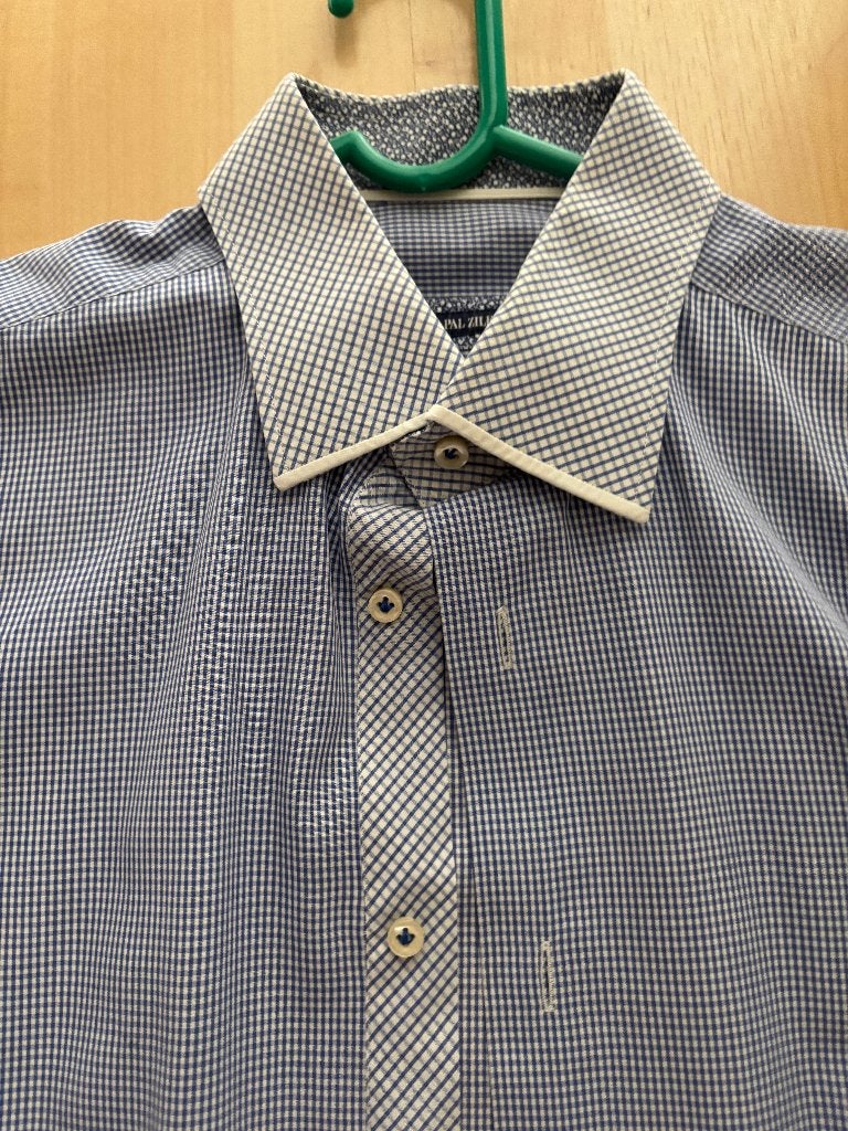 Overhemd Pal Zileri maat 40, Blauw, Pal Zileri, Zo goed als nieuw, Halswijdte 39/40 (M)