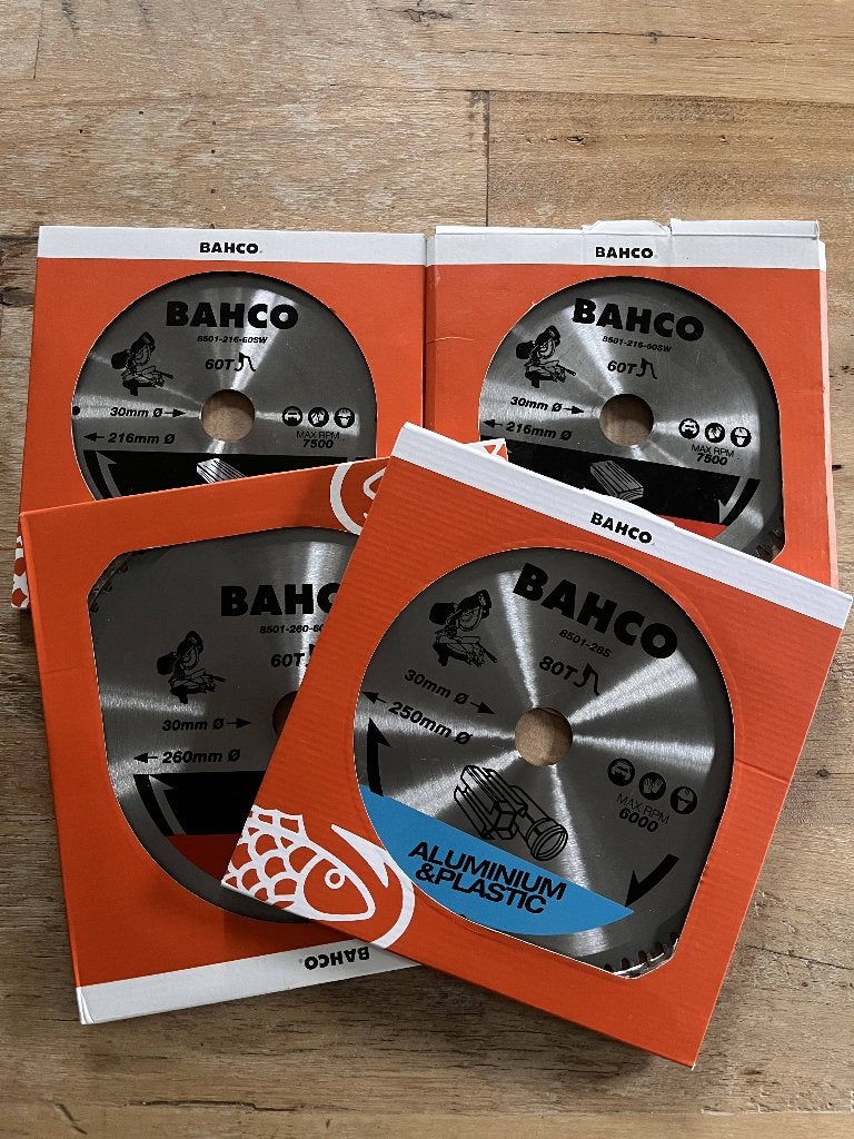 Zaagbladen voor verstekzaag, set 4-delig, Ophalen of Verzenden, Nieuw