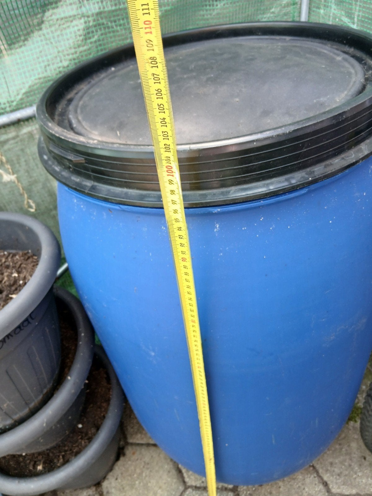 Blauwe Waterton met Deksel, Tuin en Terras, 150 liter of meer, Ophalen