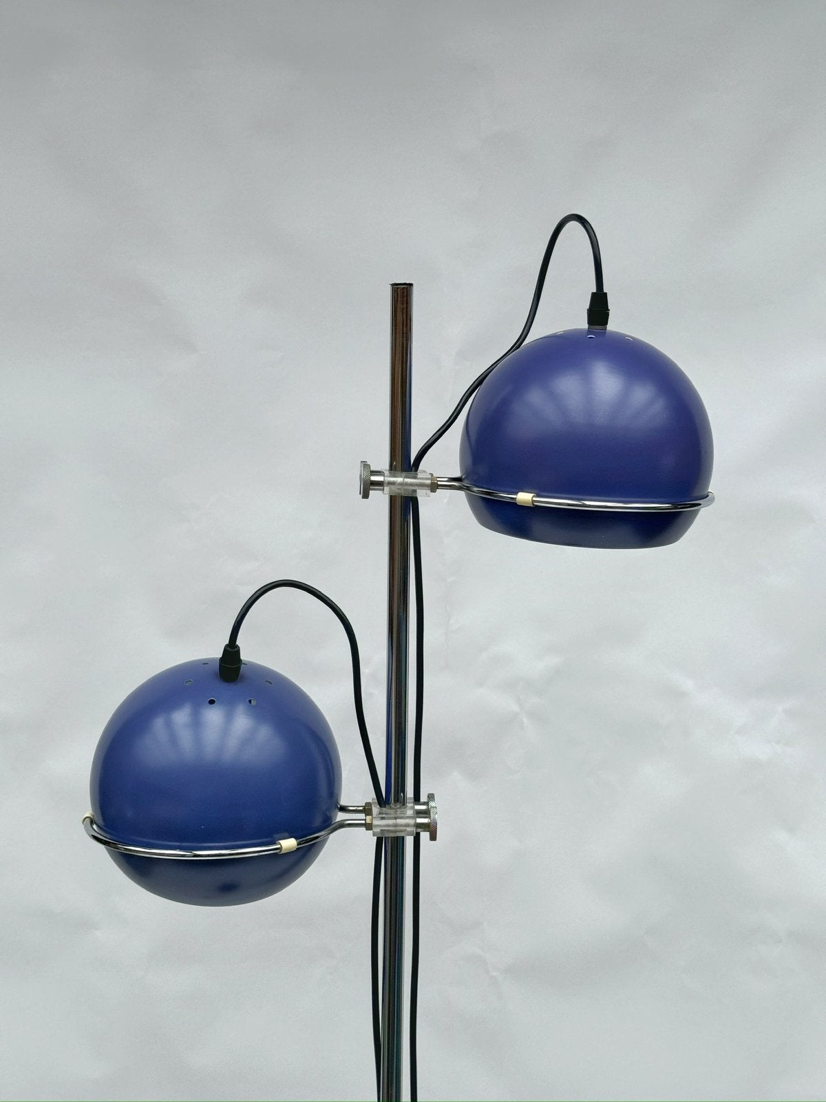 Vintage Lila Paarse Dubbele Eyeball, Herda Gepo Stijl, Zo goed als nieuw, Metaal, 150 tot 200 cm, Space Age Vintage