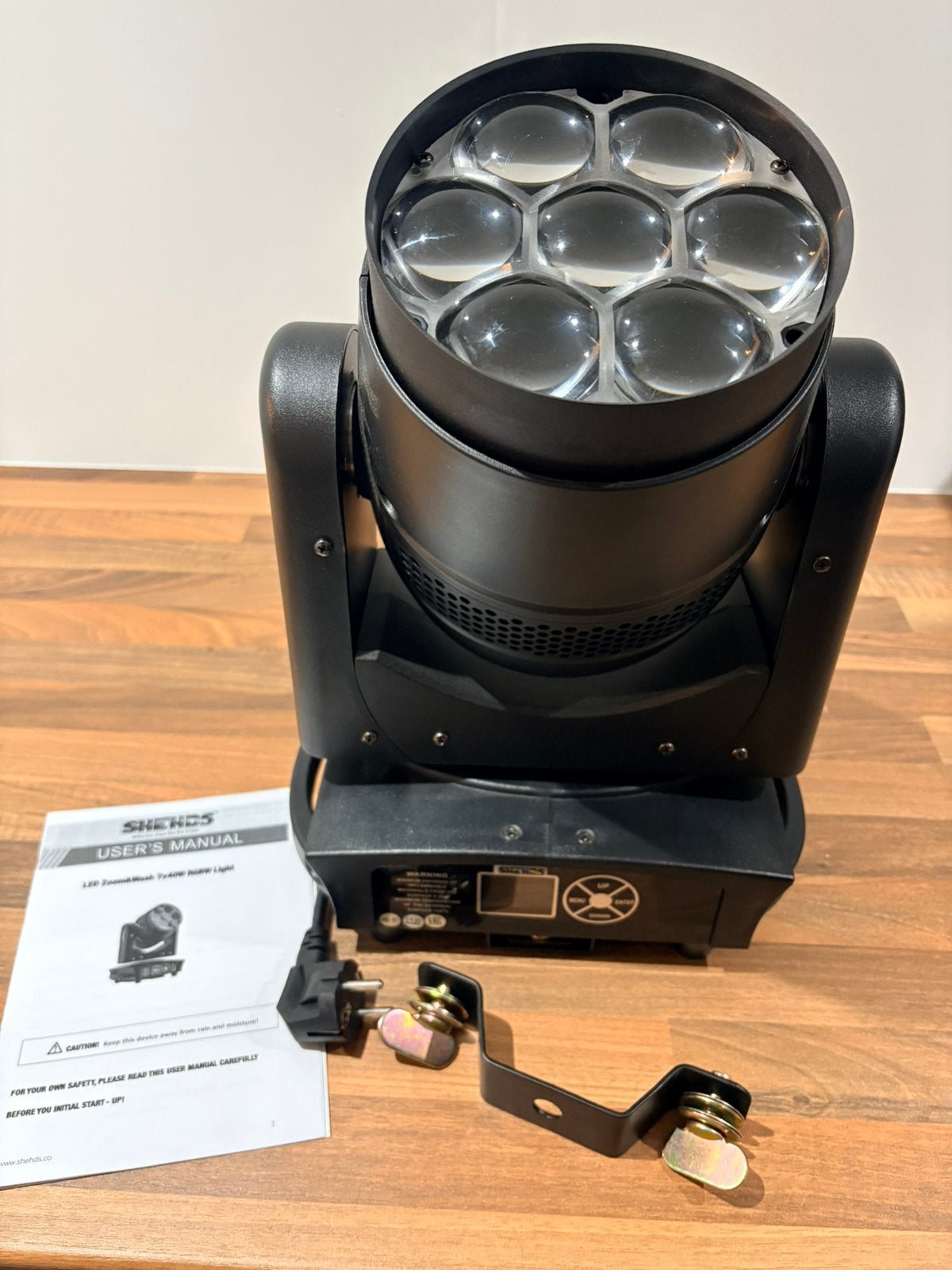Shehds - mini Led bee eye moving head 7x40w, Ophalen of Verzenden, Zo goed als nieuw, Licht