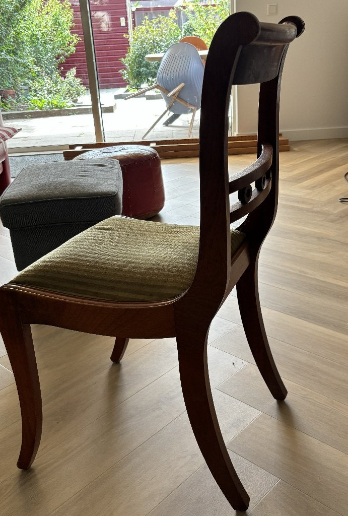 6 eetkamerstoelen, Ophalen
