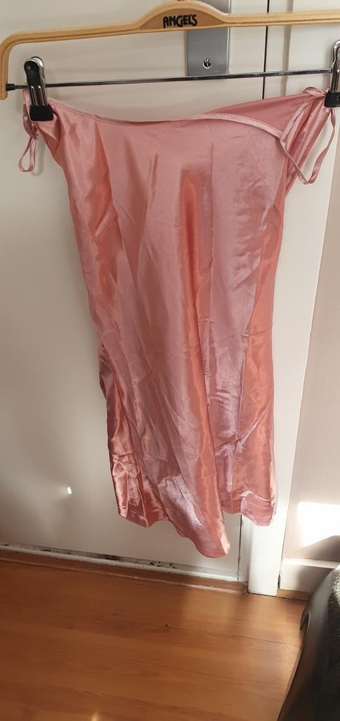 Roze satijnen nachtjapon / slipdress, Kleding | Dames, Ophalen of Verzenden, Roze, Nachtkleding