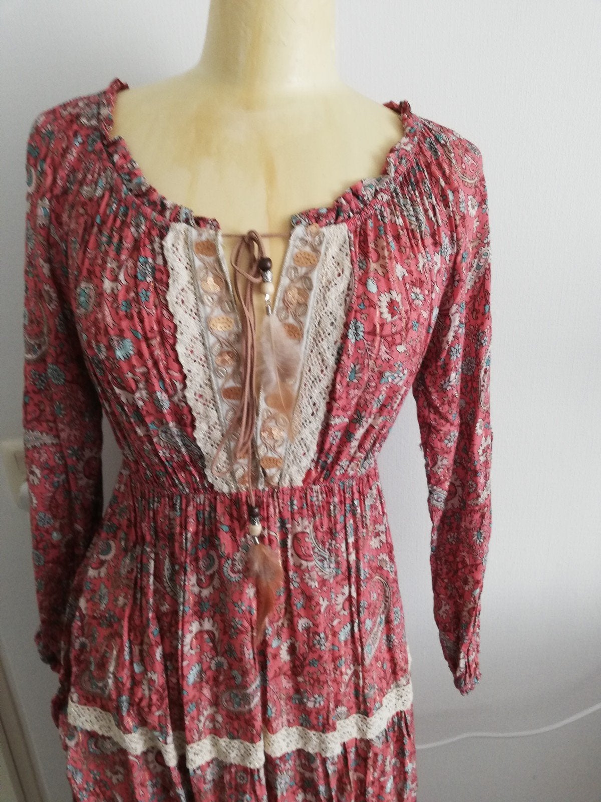 Prachtige ibiza zomerjurk mt 36 38, Kleding | Dames, Overige kleuren, Verzenden, Nieuw, Maat 36 (S)