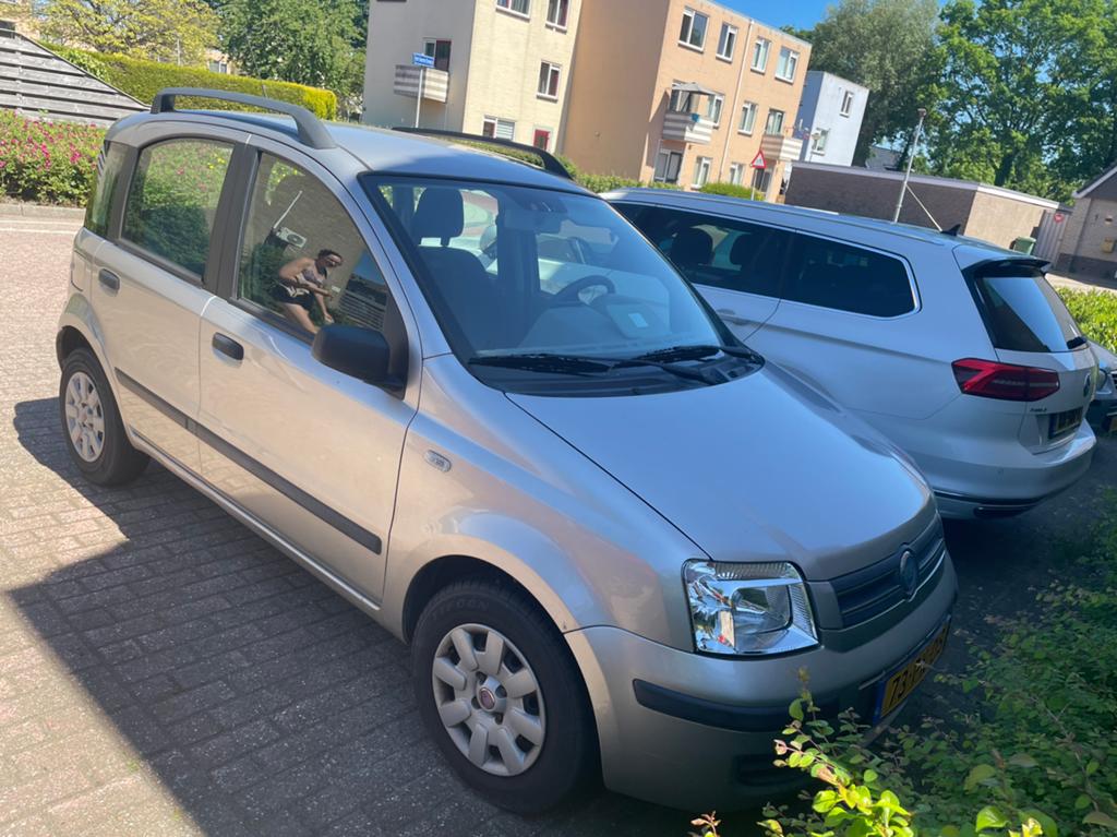 LEZEN Fiat Panda 1.2 Dualogic 2004 Grijs, Auto's, 840 kg, Origineel Nederlands, Particulier, Zilver of Grijs