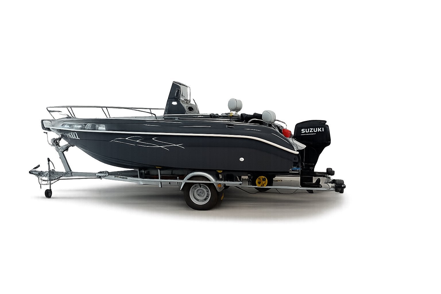 Aquabat 19 met Suzuki  en PEGA trailer, Watersport en Boten, Motorboten en Motorjachten, Overige merken, Buitenboordmotor, Dieptemeter