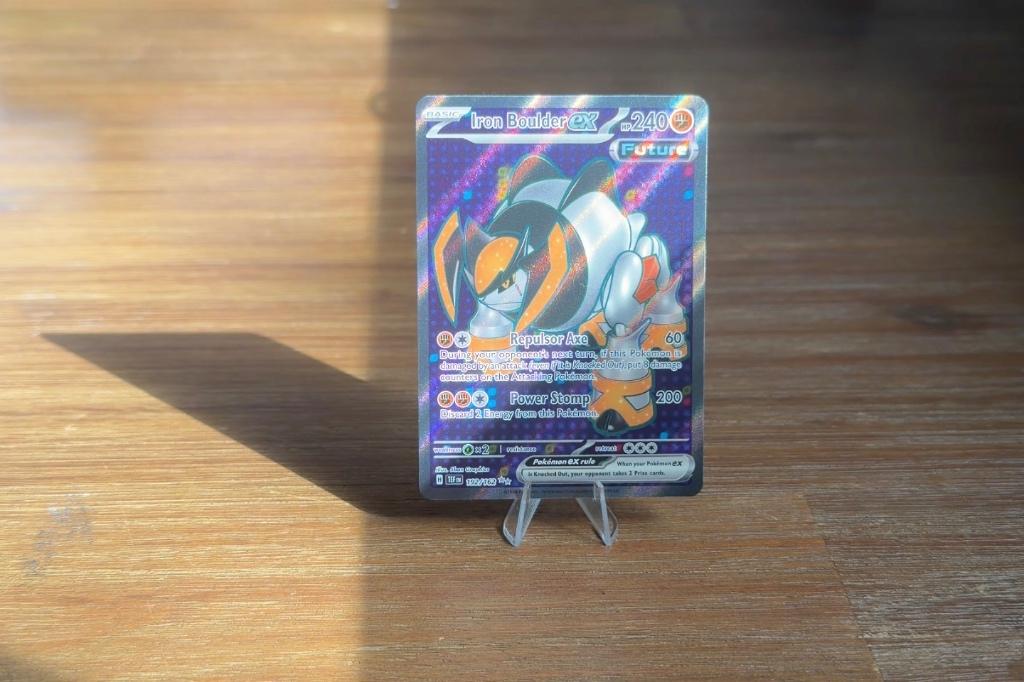 Iron Boulder ex - Temporal Forces Pokémon kaart, Ophalen, Zo goed als nieuw, Losse kaart