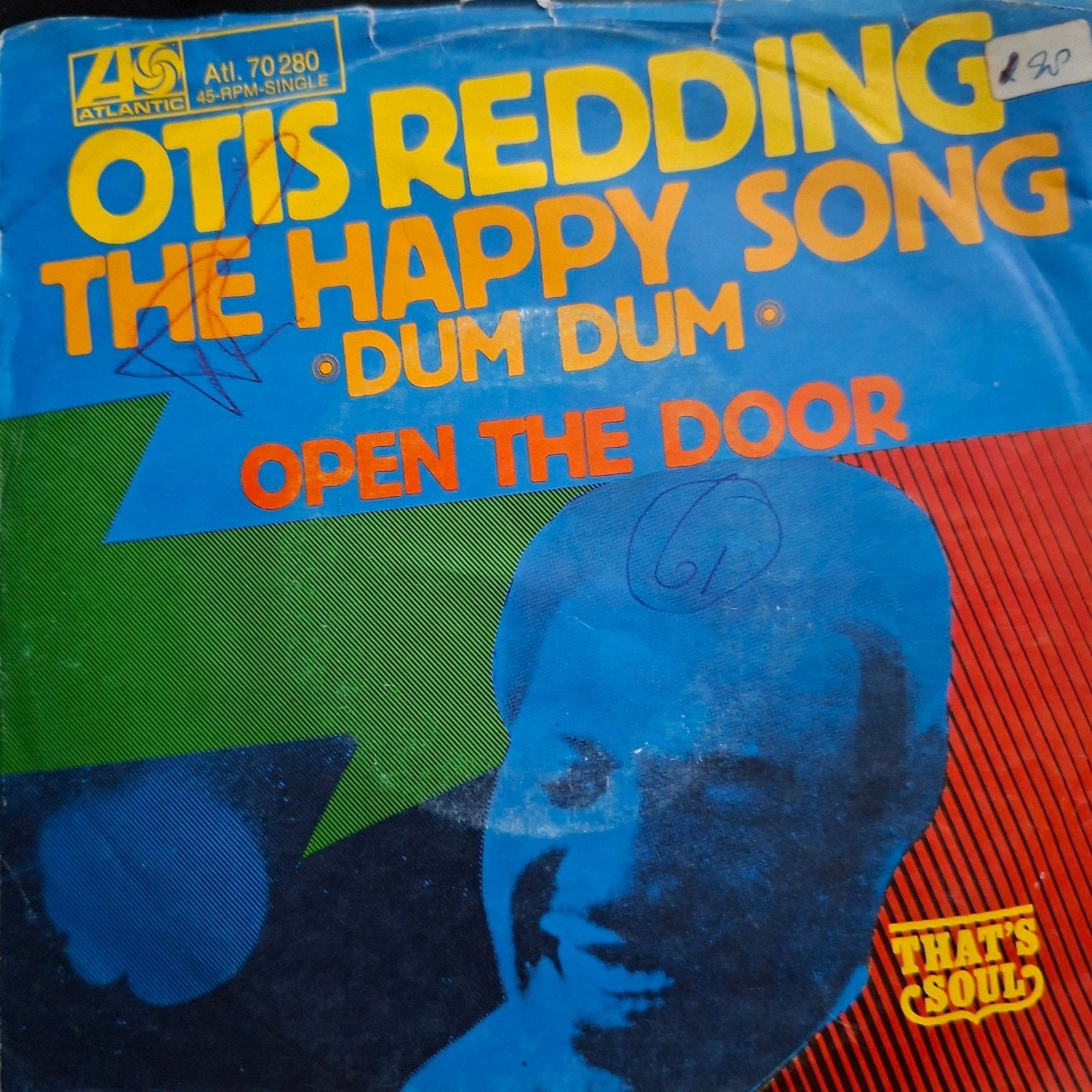 Otis Redding - The happy song (1968), 7 inch, Zo goed als nieuw, Pop, Overige typen