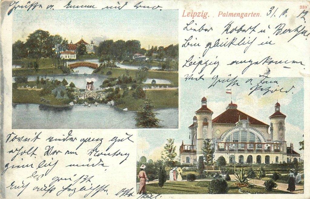 701-273-045 Leipzig Palmengarten, Verzamelen, Ansichtkaarten | Buitenland, Duitsland, Voor 1920, Verzenden