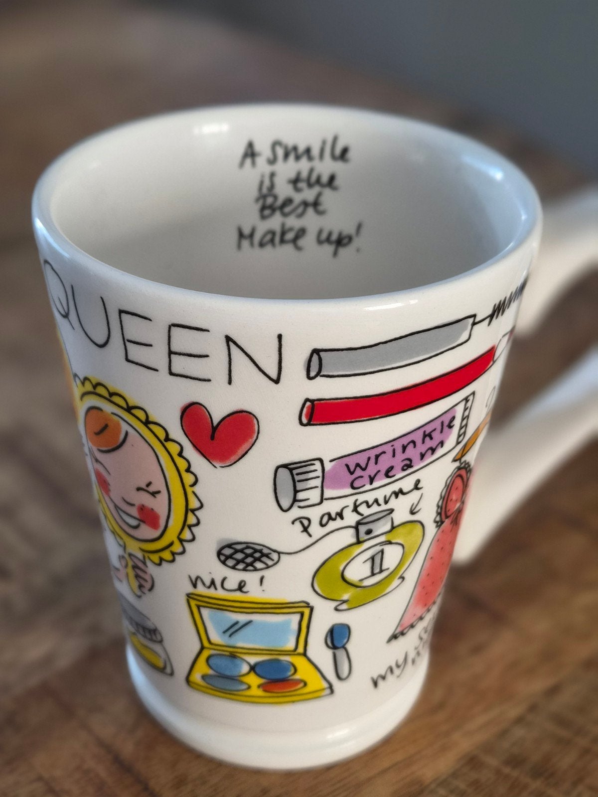 Blond Amsterdam XL beker "Beauty Queen", Ophalen, Zo goed als nieuw, Kop(pen) en/of Schotel(s), Aardewerk