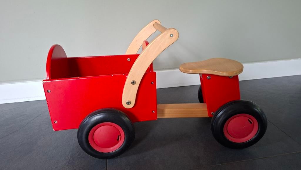 Houten bakfiets, Ophalen, Gebruikt, Loopfiets