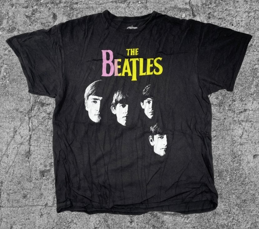 Vintage The Beatles T-shirt XL - Zwart band shirt, Kleding | Heren, T-shirts, The Beatles, Verzenden, Zwart, Onbekend