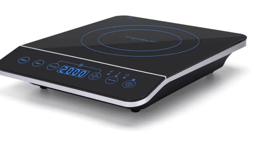 Nieuwe Aigostar Bleu Fire draagbare inductiekookplaat 2000W, Aigostar, ....., Nieuw, 3 kookzones of minder