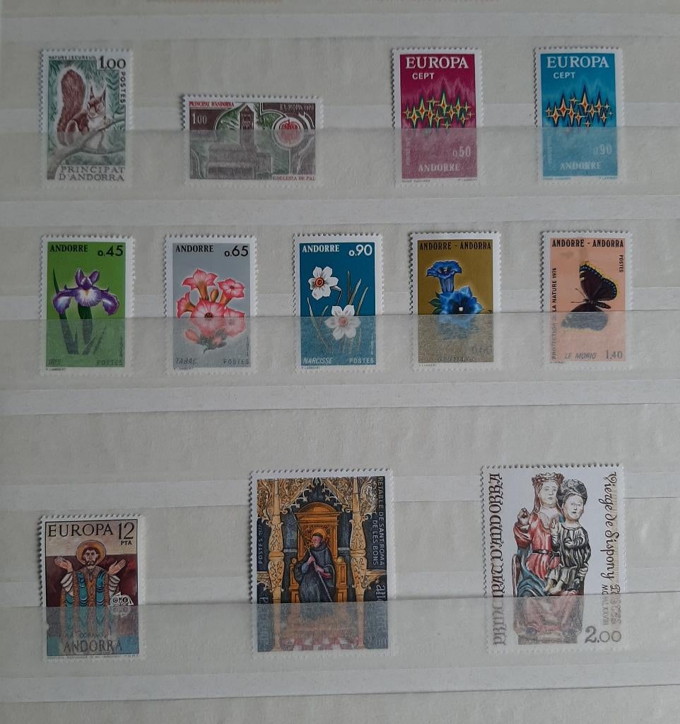 11 Postzegels Andorra Postfris, Ophalen, Overige landen, Postfris