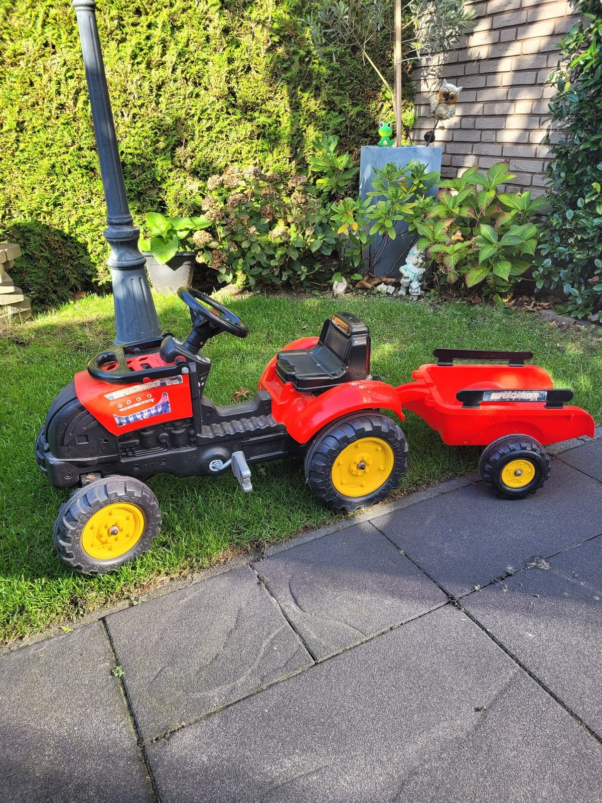 Tractor, Kinderen en Baby's, Ophalen, Gebruikt, Overige merken, Met kar of aanhanger